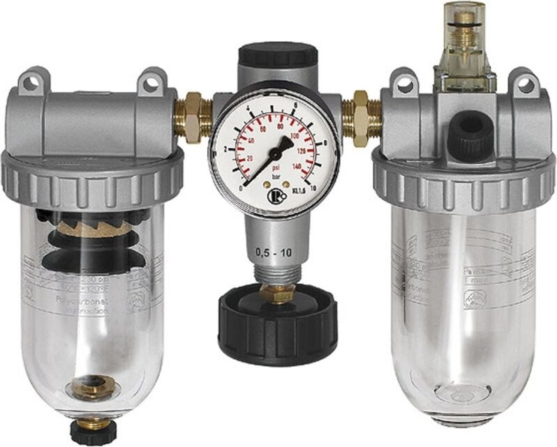 Wartungseinheit 3-tlg. »Standard«, mit PC-Behälter, bg 1, g 1/4 - Riegler