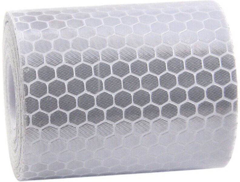 KZQ - Riflettori di sicurezza per auto, moto, rimorchi, trattori e camion (larghezza 5 cm x lunghezza 3 m, bianco)