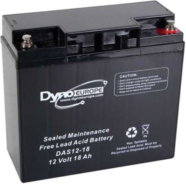 Dyno Europe - bleiakku - 12 v - 18 Ah - 180 x 76 x 167 mm