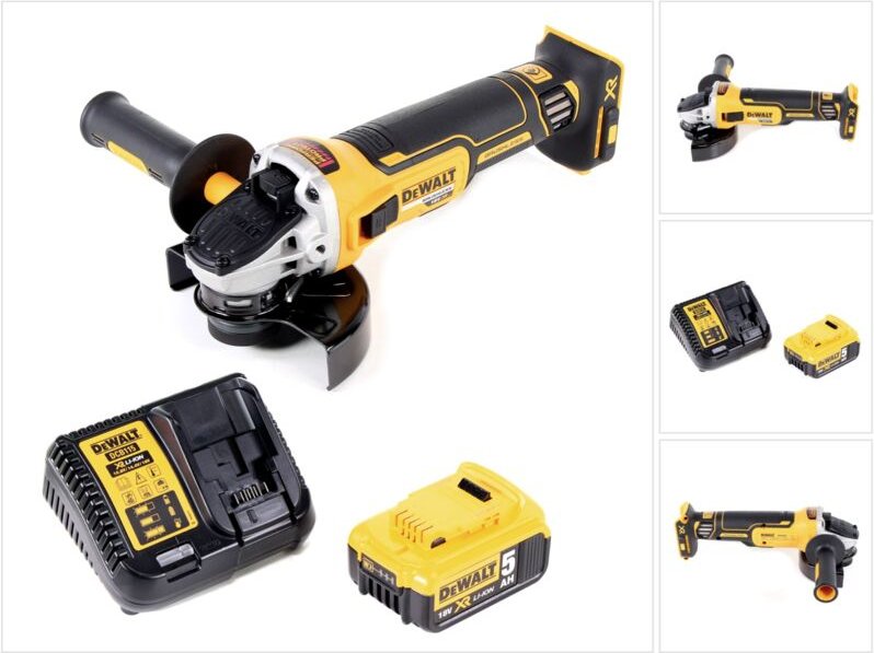 Dcg 405 P1 Akku Winkelschleifer 18V 125mm Brushless + 1x Akku 5,0Ah + Ladegerät - Dewalt