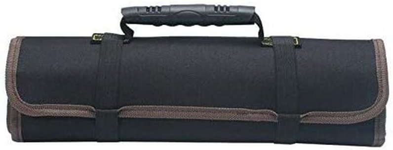 Schwarzes Werkzeugset mit 22 Taschen, Werkzeughaltertaschen, tragbarer Werkzeug-Organizer, faltbare/aufrollbare Werkzeug...