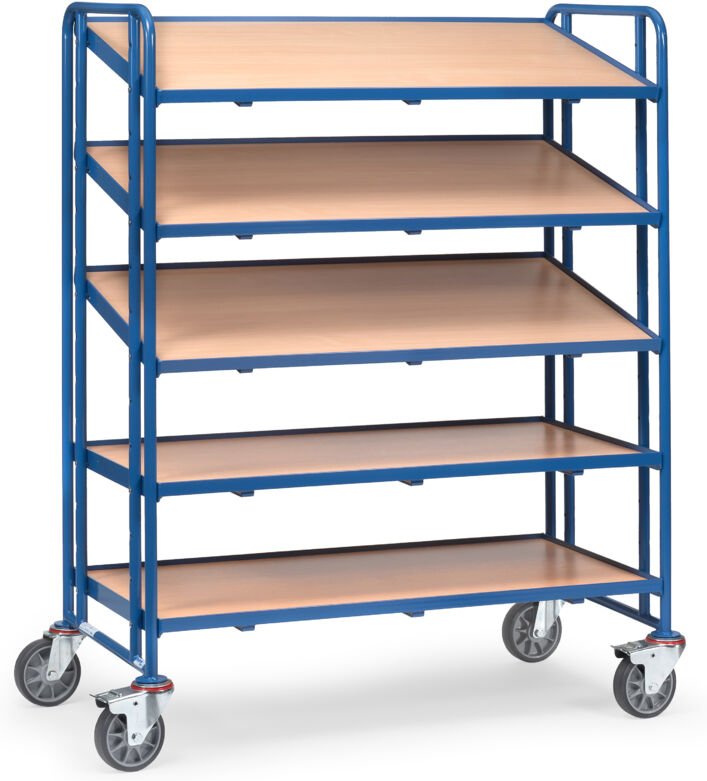 Fetra Eurokastenwagen mit 5 Böden aus Holz