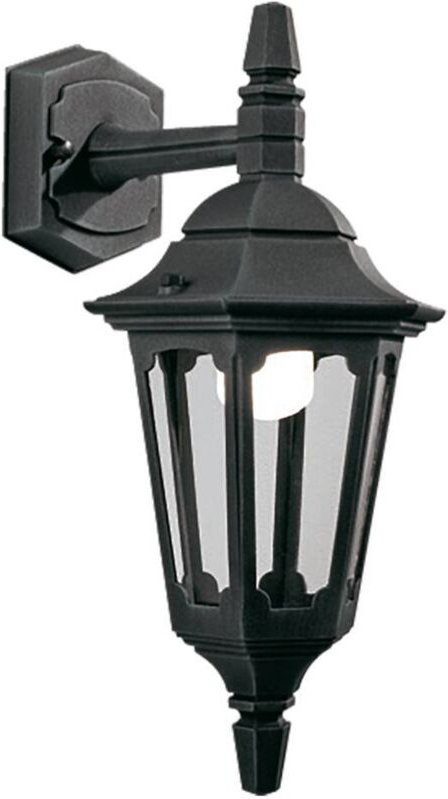 Elstead - Parish - 1 Licht Außenwandlaterne Licht Schwarz IP44, E27