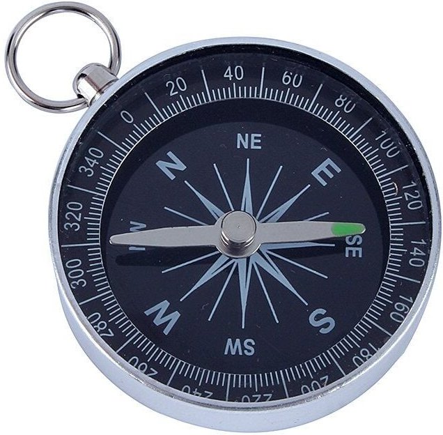 Kompass mit Zifferblatt, tragbarer 45-mm-Taschenkompass, hochpräziser Überlebenskompass