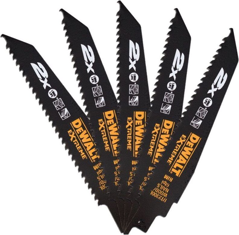 Dewalt - Zubehör - Sägeblatt-Set für Metall, Länge 15 cm, 5 Stück DT2300L