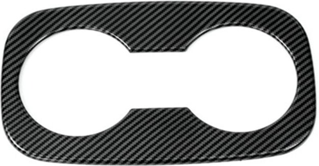 Tlily - Für Chevrolet Seeker Trax 2023 2024 Hinten Tasse Halter Abdeckung Lünette Trim Zubehör, abs Carbon Faser