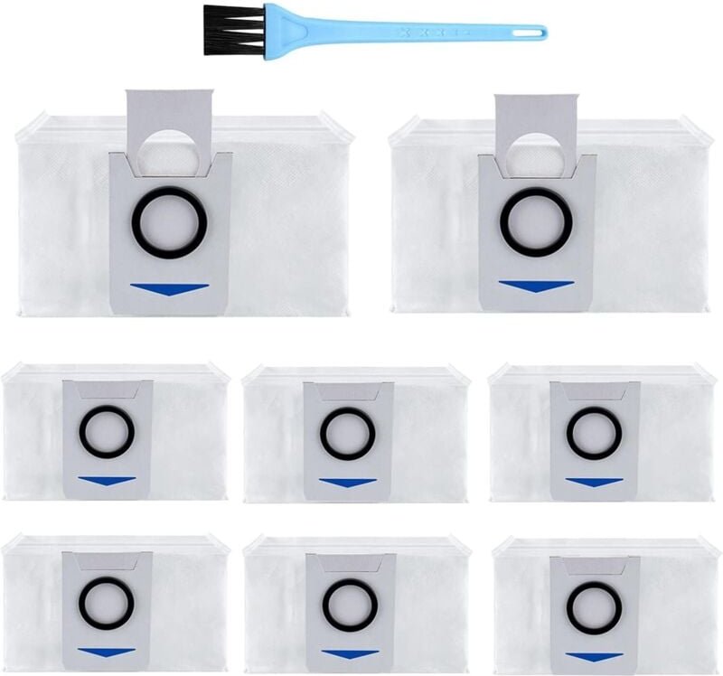 Anwendbares 8er-Pack Staubsaugerbeutel Zubehör für Ecovacs Deebot X1 Omni / X1 e Omni / T20 Omni, Staubsauger Ersatzzube...