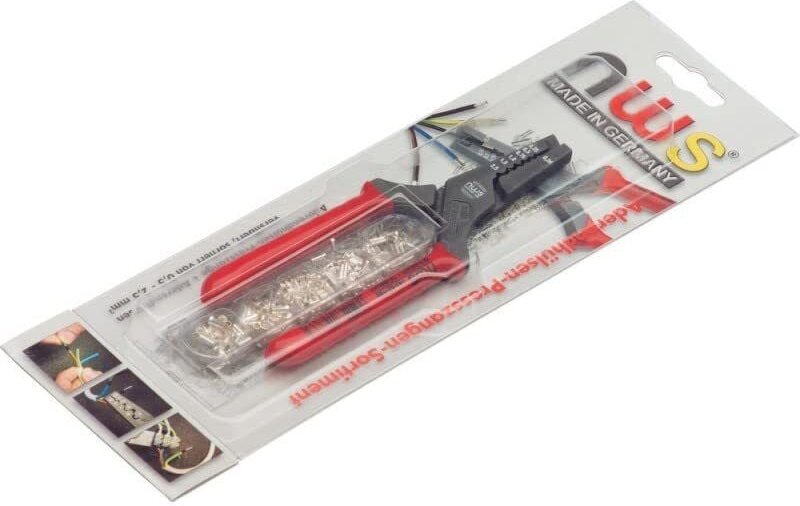 NWS - 143-TS Presszangen-Set 151teilig Aderendhülsen, Zwillingsaderendhülsen 0.5 bis 2.5 mm² Inkl. Ad