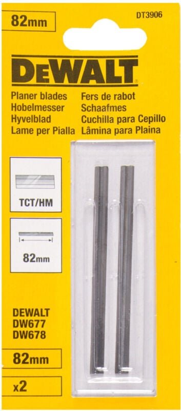 Hobelwendemesser hm 82 mm DT3906-QZ 2 Stk - Dewalt
