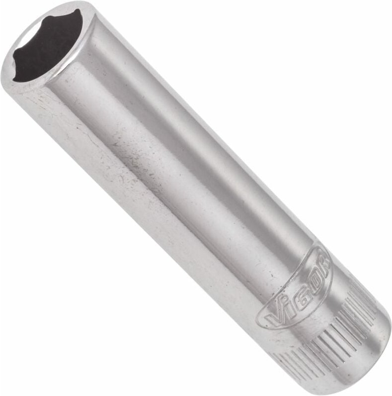 Vigor - Sechskant Steckschlüsseleinsatz ∙ lang ∙ V2537N ∙ 1/4 Zoll (6,3 mm) Vierkant hohl ∙ Außen Sechskant Profil ∙ sw ...