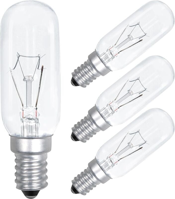 E14 40W Glühbirne für Dunstabzugshaube, 230V, 320lm, T25 Glühbirne für Abluftventilator, SES-Gerätelampe, Warmweiß 2700K...
