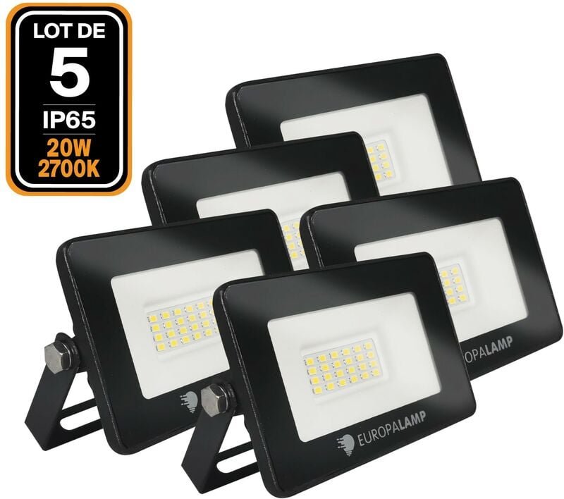 5 Fluter led 20W Ipad Warmweiß 3000K Hohe Helligkeit