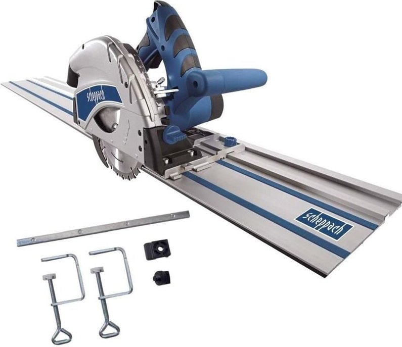 Scheppach - PL55 tauchsäge mit 2 x 700 mm führungsschiene + 2X schraubklemmen