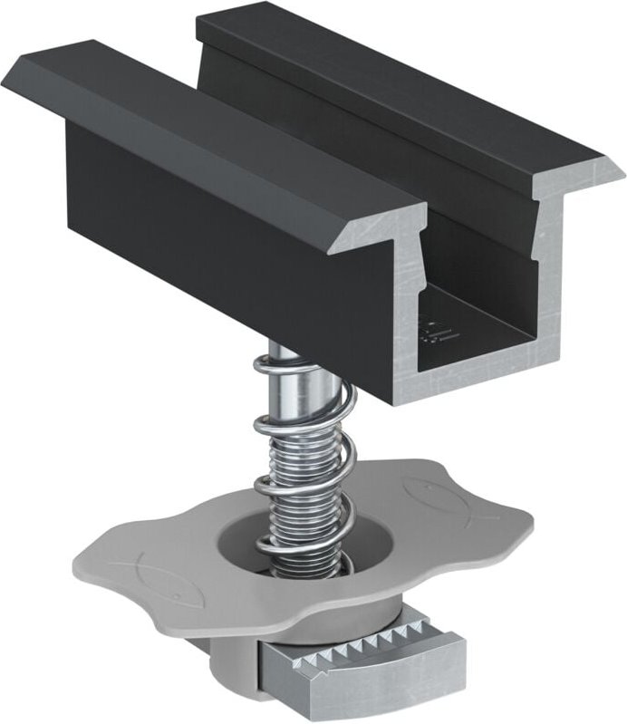 Thumbnail - Mittelklemme vormontiert pm c 38-44 al schwarz 10 Stk - Fischer