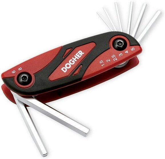 Sechskant-Taschenmesser-Steckschlüssel-Set 8-teilig 1,5-8 Dogher 600-018