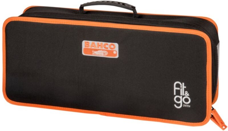 Bahco Werkzeugmappe aus Stoff mit gummiertem Tragegriff für zwei 1/3 Fit&Go Schaumstoffeinlagen, 11 L Volumen