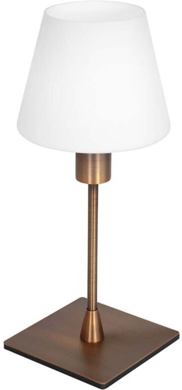 Tischlampe - Ancilla - bronze - glas metall - ø 14cm - Steinhauer