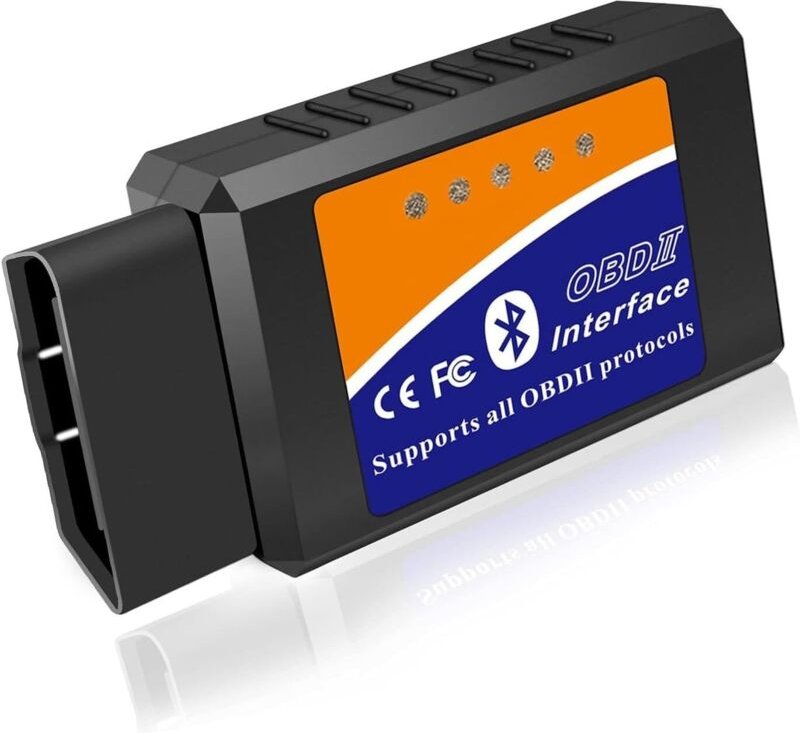 OBD2 Bluetooth Adapter für Android Windows, Auto Diagnosegerät OBD Adapter für Alle OBDII Protokoll Fahrzeuge für Auto D...