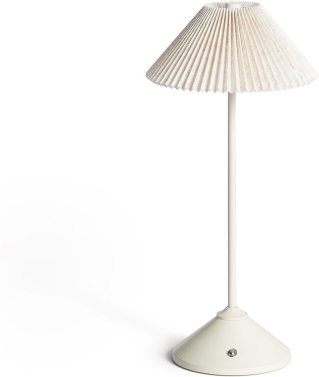 Efectoled - LED-Tischlampe 3W Tragbar Metall mit wiederaufladbarem USB-Akku Denwa Beige