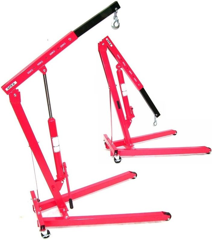 Apex - Werkstattkran 500kg Motorheber 06191 Motorkran Getriebekran Faulenzer