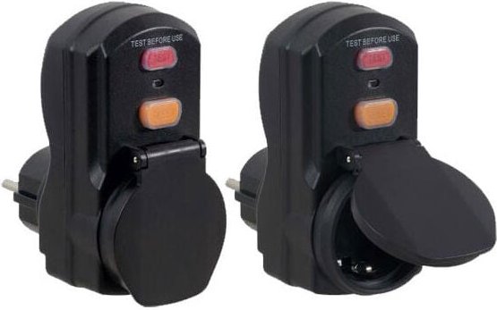 2er-Set abnehmbarer Differenzialschutzadapter für Haushaltssteckdosen - RKD1 - Sdmo