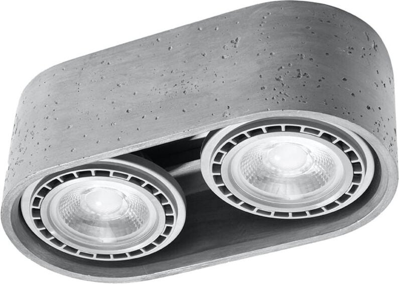 Deckenleuchte Basic 2xGU10 Neutralweiß 27cm Sollux