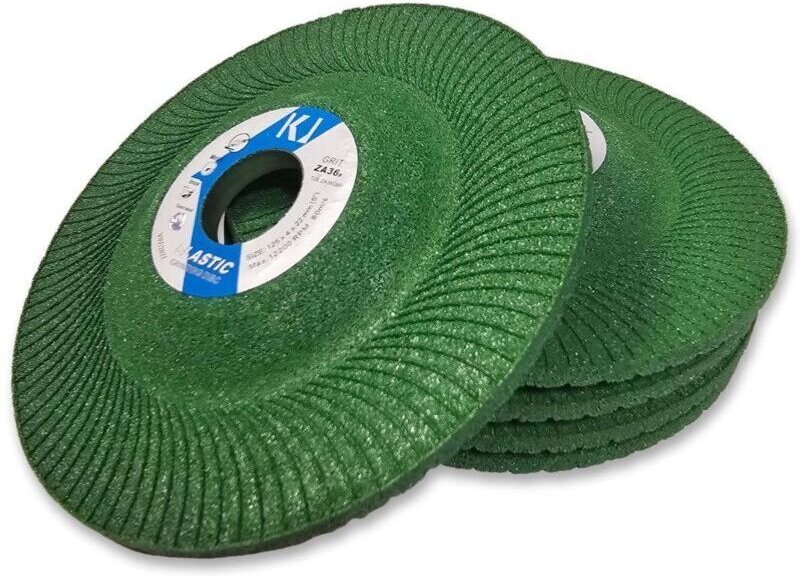 Elastische Schleifscheiben 125 x 4,0 x 22 mm für Stahl und Gusseisen – 5 Stück