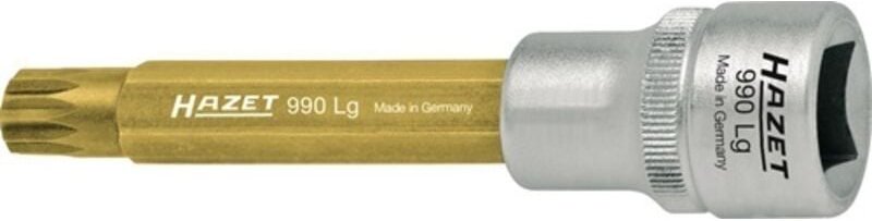 Schraubendreher-Steckschlüsseleinsatz 990-10 ∙ 1/2 Zoll (12,5 mm) Vierkant hohl ∙ Innen Vielzahn Profil xzn ∙ sw M10