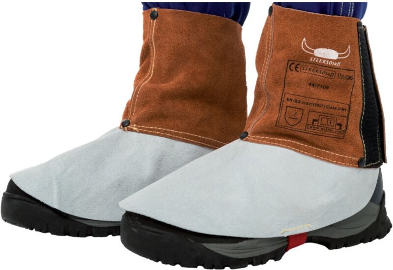 Weldas - Schweißer gamasche lava brown 15 cm Nr. 44-7106