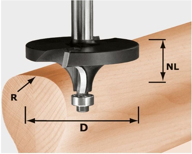 Abrundfräser hw R16/D64/26 S12 – 492710 - Festool