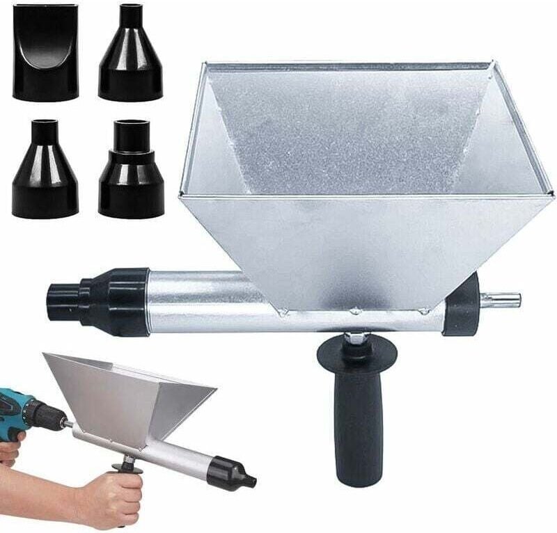 Tonchean - Mörtelpumpe, Mörtelpistole, Zementmörtelpumpe, Mörtelpistole mit 4 Düsen für Mörtelfugen, Steinwände, Ziegelw...