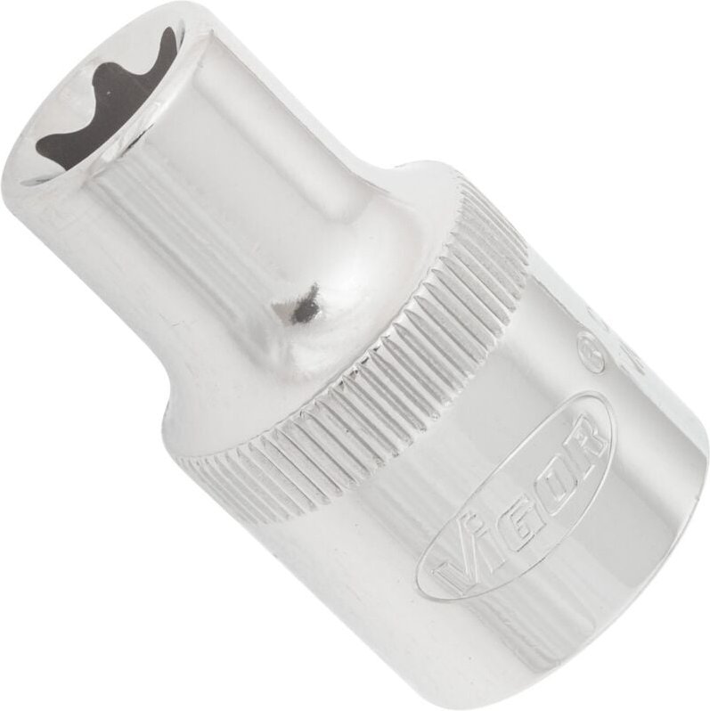 VIGOR Innenvierkant Antrieb 12,5 1/2 Zoll TORX® Steckschlüssel-Einsatz Außen T
