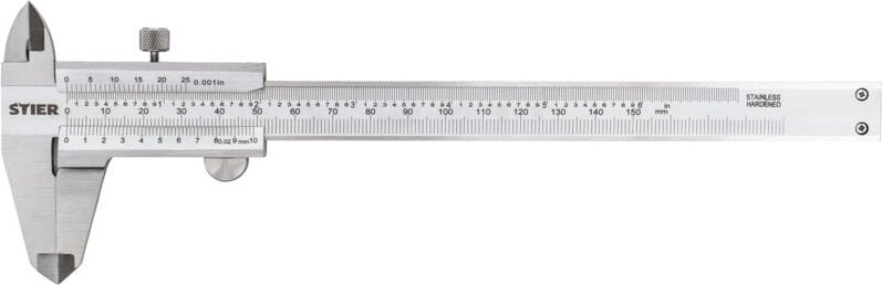 Thumbnail - Analoger Messschieber Präzisionsmessschieber Feststellschraube, 150 mm - Stier