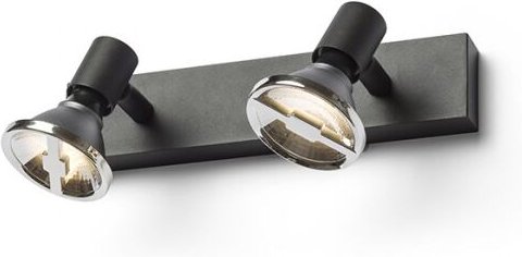 Strahler trica ii schwarz 230V GU10 2x25W