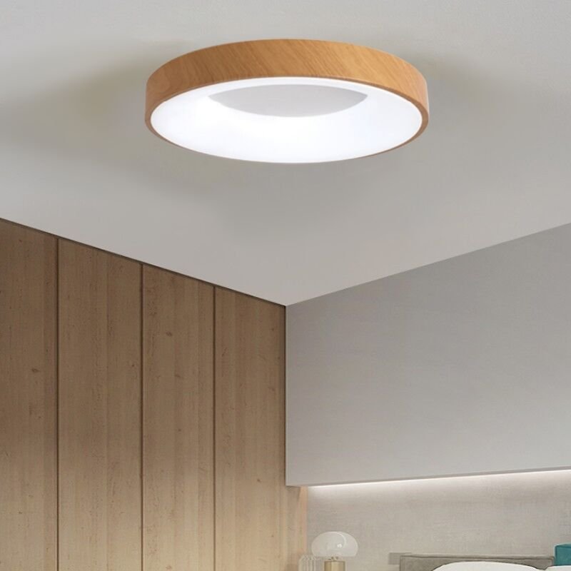 Led Deckenleuchte Rund Deckenlampe Metall Acryl Pendelleuchte 18W Ø30CM für Küche Wohnzimmer Flur - Kaltweiß Licht