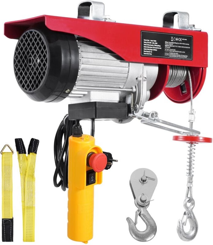 Mophorn - elektrisches Hebezeug mit einer Hubkapazität von 1760 lbs und 230-V-Elektrowinde mit einer 14-Fuß-Kabelfernbed...