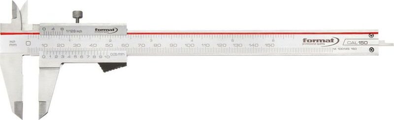 Taschenmessschieber rostfrei Feststellung 150mm - Format