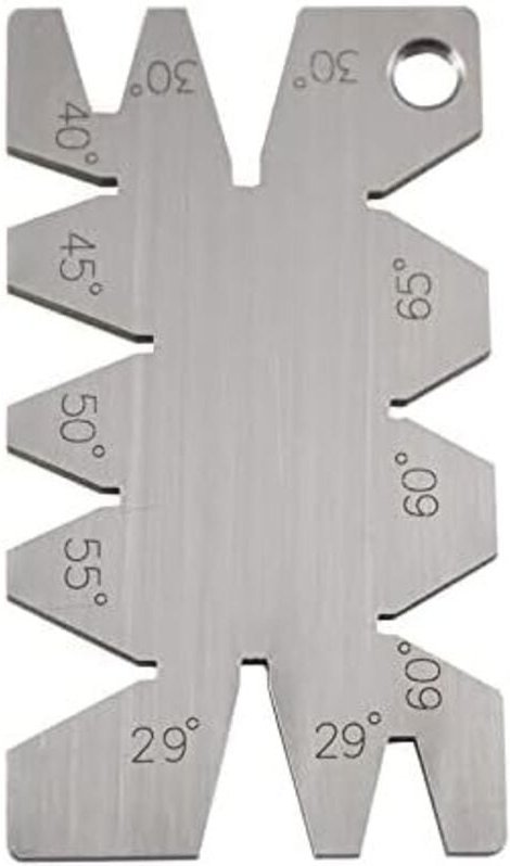 Edelstahl-Schweißwerkzeug, Schraubengewinde, Schneidwinkel, Messwerkzeug, Schweißinspektionslineal - Lntyq