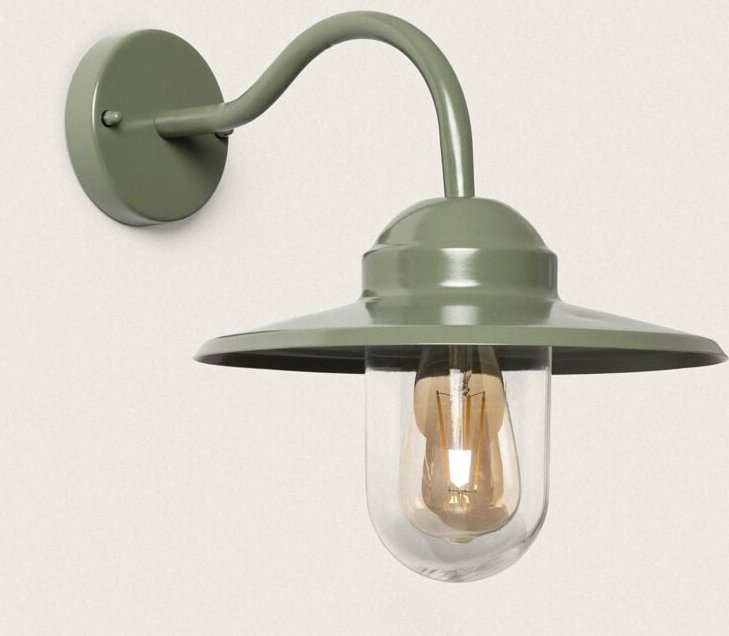 Wandleuchte Außen Aluminium Adaoua Grün