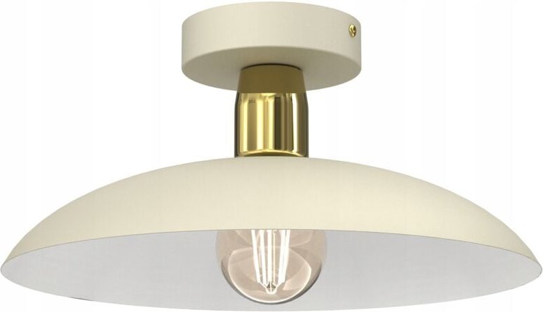 Beigegoldene Plafond-Deckenleuchte mit Metalldach E27