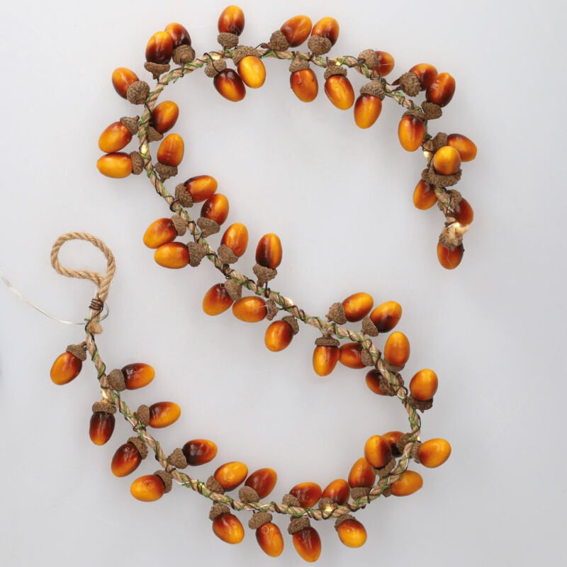 GSC - LED-Eichelgirlande 1M Warmes Licht