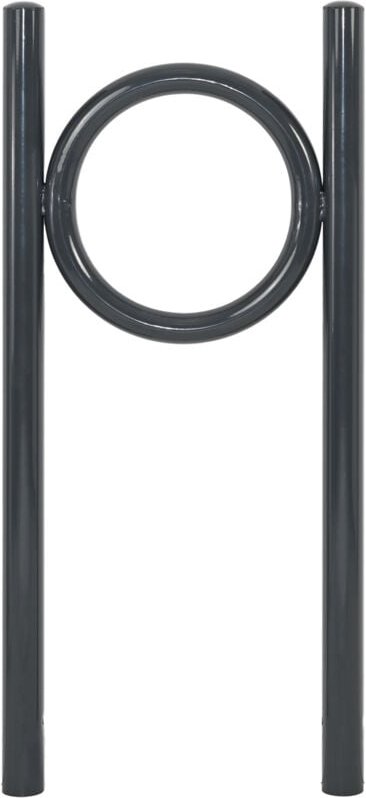 Fahrradanlehnbügel 115 x 52 cm Stahl pulverbeschichtet ø 60 mm zum Einbetonieren Parker Anthrazit Typ o