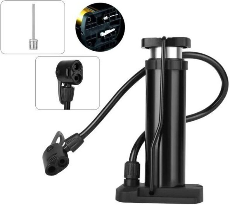 Mini-Fahrradpumpe für AV/DV/SV-Ventile, Mountainbike, E-Bike, Rennrad, Luftpumpe