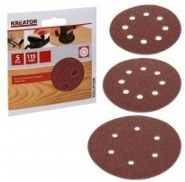 Schleifscheiben für Schleifmaschinen, wiederabziehbarer Film, 25 Scheiben, Körnung 60, Durchmesser: 125 mm, Befestigung:...
