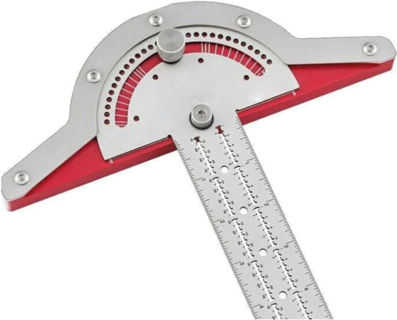 38,1 cm (15 Zoll) Tischler-Kantenlineal, Edelstahl-Winkelmesser, Tischler-Winkelmesser-Werkzeug, zweiarmiger Winkelmesse...