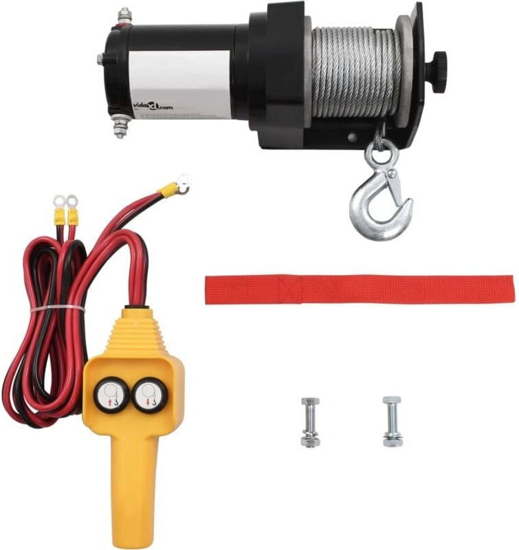 12 v Elektrische Seilwinde 907 kg Kabel-Fernbedienung - Vidaxl