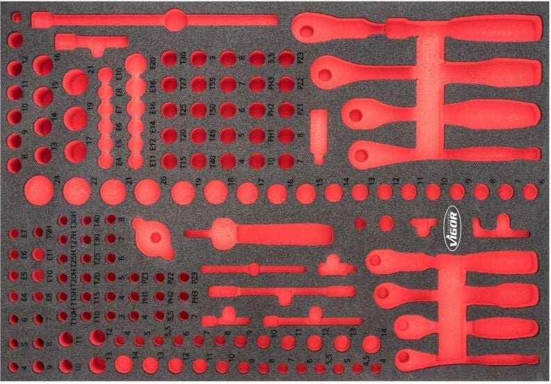 Weichschaum-Einlage, leer, Art.Nr. V6821-L - Vigor