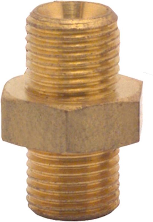 Druckluft Doppelnippel ag 1/2 und ag 1/2', Druckluftnippel aus Messing