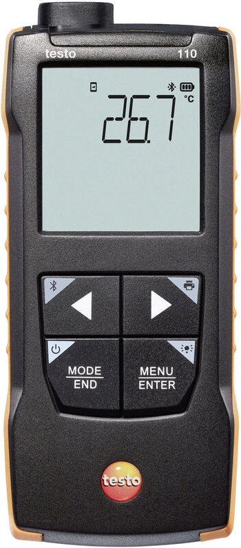 Testo - 110 Temperatur-Messgerät -200 - +800 °c Fühler-Typ ntc, Pt100