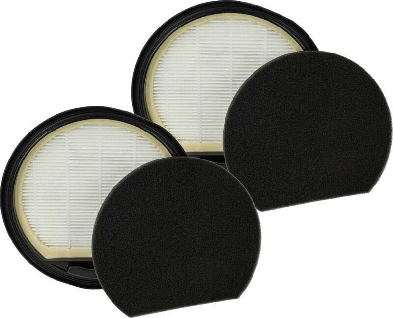 Thumbnail - 2x Staubsaugerfilter kompatibel mit Bosch BGS05AAA2, BGS05X240 Staubsauger - Abluftfilter Schwarz Weiß - Vhbw